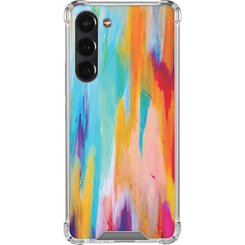 Multicolor Brush Stroke by Etta Vee Galaxy S24 FE Clear Case